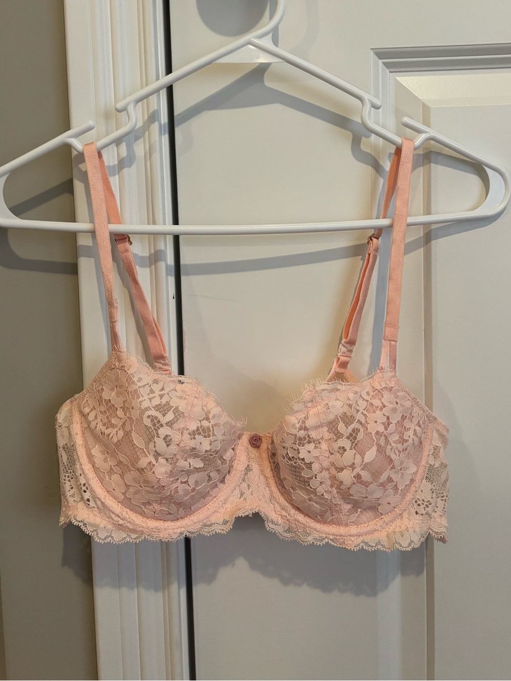 victoria’s secret dream angels wicked unlined lace balconette bra 36B